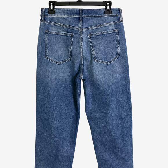 Banana Republic High-Rise Straight Jeans Medium Wash Stretch Denim Size 29 NWT - Picture 5 of 10